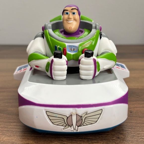 DISNEY Parks Pixar Toy Story BUZZ LIGHTYEAR Pull Back Vehicle Car Spaceship Toy - Picture 3 of 10